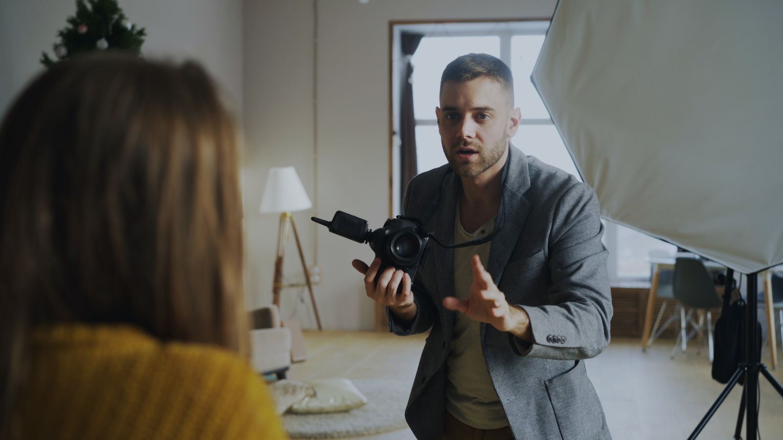 Portrait session with a house photographer